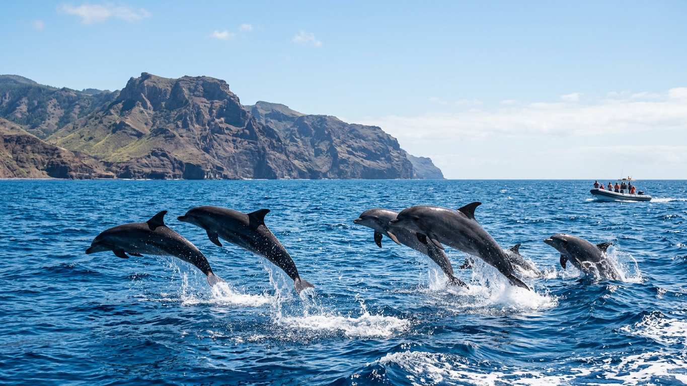 Pilot Whales and Dolphins in Tenerife Waters
